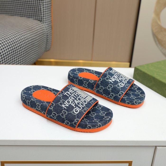 Gucci Womens Shoes Sandals Slides Slippers Luxury Brand Thick Sole Design Women's GG canvas slide sandal with Original Box 624695 H6320 9763