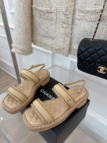 Chanel Womens Shoes Sandals Slippers Luxury Brand Design with Original Box