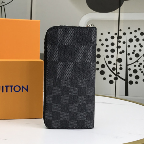 Louis Vuitton Mens Womens Wallets Purse Luxury Brand Designer ZIPPY WALLET VERTICAL Leather with Original Box N60442