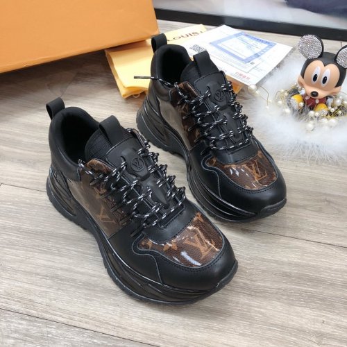 Louis Vuitton Men Shoes Fashion Sneakers Luxury Brand Mens Run Away Pulse Sneaker Casual Shoes with Original Box