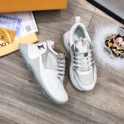 Louis Vuitton Men Shoes Fashion Sneakers Luxury Brand Mens Run Away Pulse Sneaker Casual Shoes with Original Box