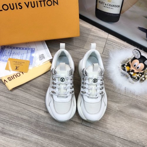 Louis Vuitton Men Shoes Fashion Sneakers Luxury Brand Mens Run Away Pulse Sneaker Casual Shoes with Original Box