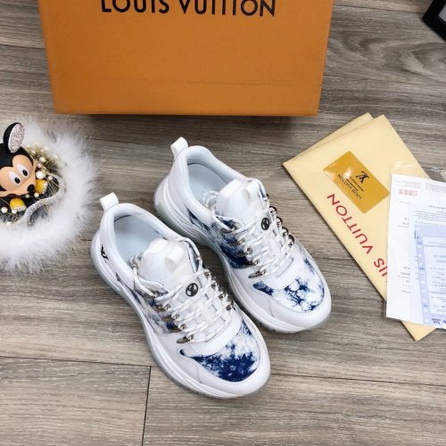 Louis Vuitton Men Shoes Fashion Sneakers Luxury Brand Mens Run Away Pulse Sneaker Casual Shoes with Original Box