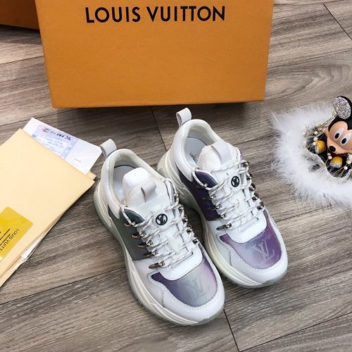 Louis Vuitton Men Shoes Fashion Sneakers Luxury Brand Mens Run Away Pulse Sneaker Casual Shoes with Original Box