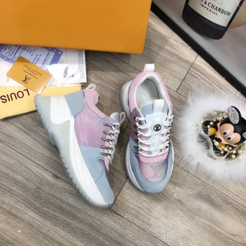 Louis Vuitton Men Shoes Fashion Sneakers Luxury Brand Mens Run Away Pulse Sneaker Casual Shoes with Original Box