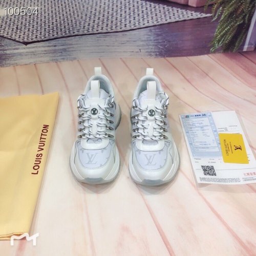 Louis Vuitton Men Shoes Fashion Sneakers Luxury Brand Mens Run Away Pulse Sneaker Casual Shoes with Original Box
