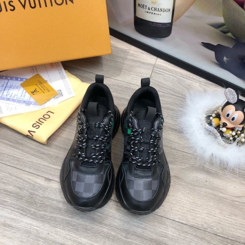 Louis Vuitton Men Shoes Fashion Sneakers Luxury Brand Mens Run Away Pulse Sneaker Casual Shoes with Original Box