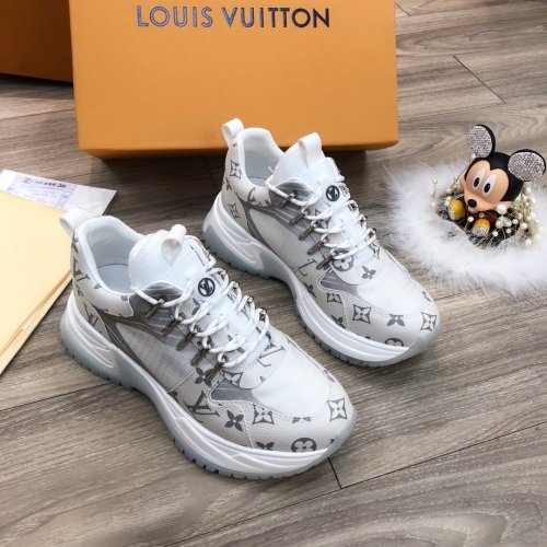 Louis Vuitton Men Shoes Fashion Sneakers Luxury Brand Mens Run Away Pulse Sneaker Casual Shoes with Original Box