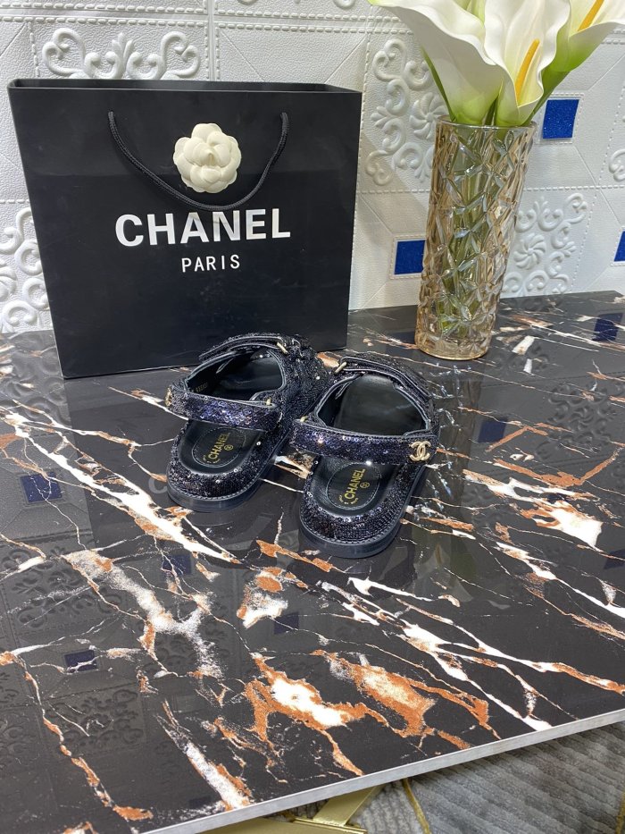 Chanel Womens Shoes Sandals Slippers Luxury Brand Design with Original Box