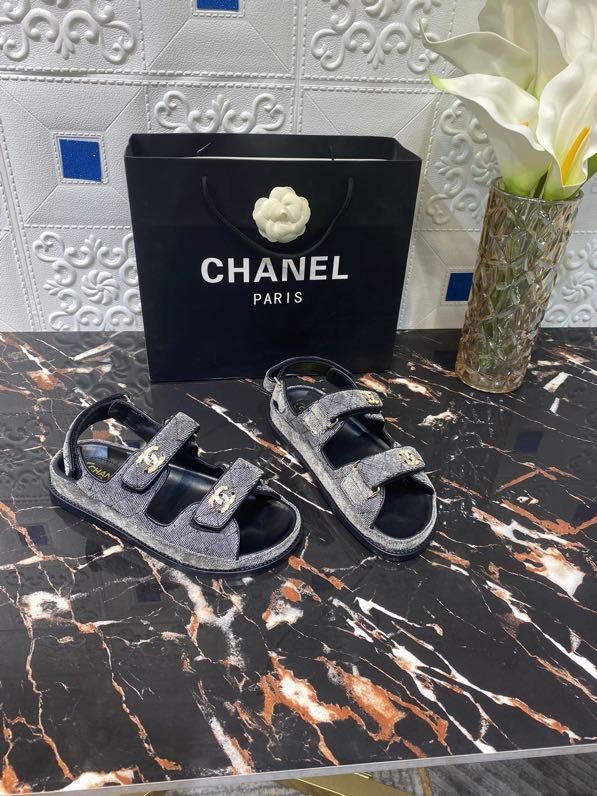 Chanel Womens Shoes Sandals Slippers Luxury Brand Design with Original Box
