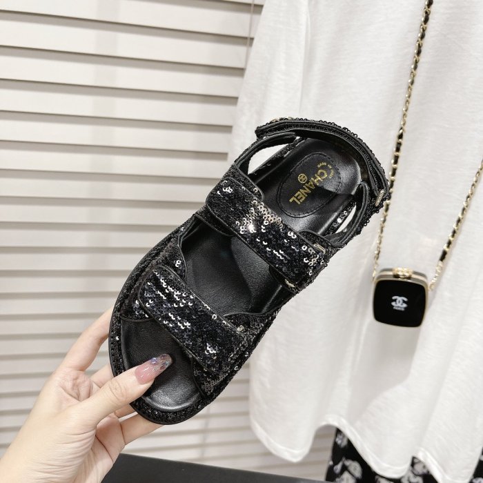 Chanel Womens Shoes Sandals Slippers Luxury Brand Design with Original Box