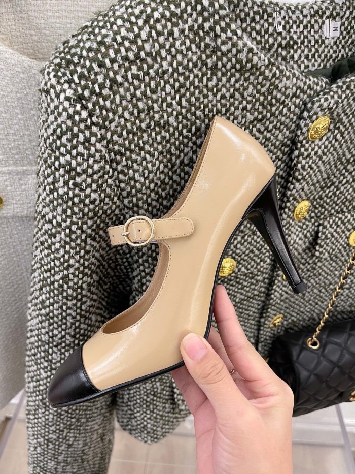 Chanel Womens Shoes Fashion Pumps Luxury Brand Design with Original Box 8.5cm Heel