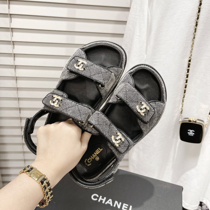 Chanel Womens Shoes Sandals Slippers Luxury Brand Design with Original Box