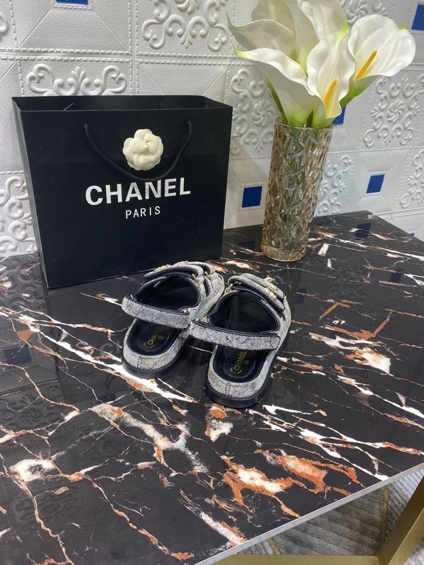 Chanel Womens Shoes Sandals Slippers Luxury Brand Design with Original Box