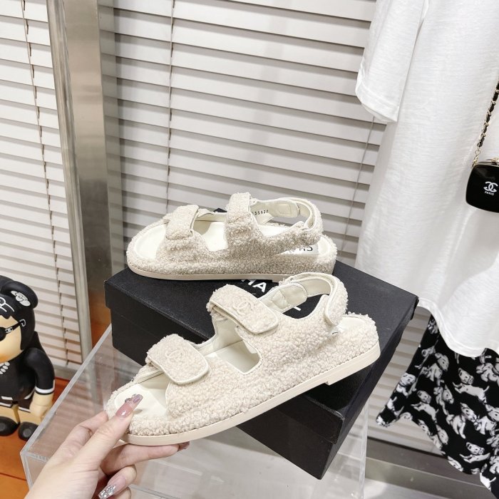 Chanel Womens Shoes Sandals Slippers Luxury Brand Design with Original Box