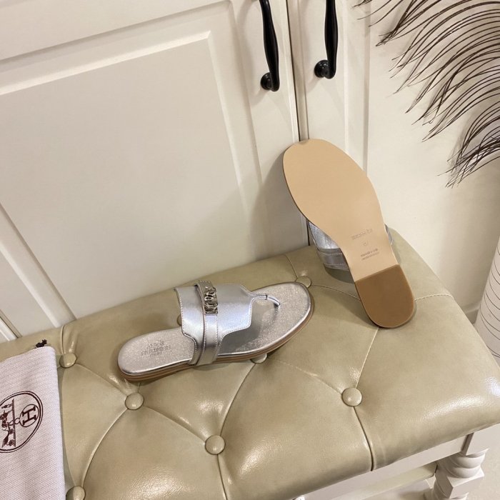 Hermes Womens Shoes Slippers Sandals Casual Fashion Sandals Luxury Brand with Original Box