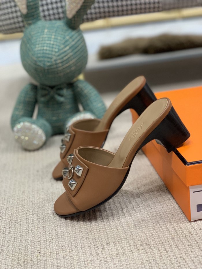 Hermes Womens Shoes Dreamy Slippers Sandals Casual Fashion Sandals Luxury Brand with Original Box