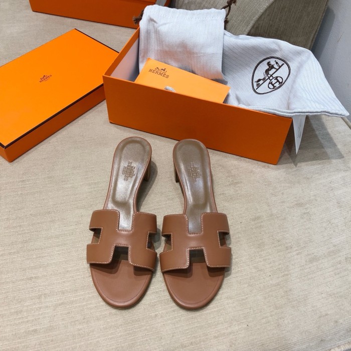 Hermes Womens Shoes Oasis Slippers Sandals Casual Fashion Sandals Luxury Brand with Original Box