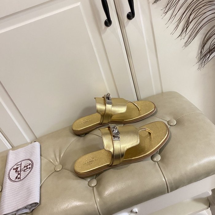 Hermes Womens Shoes Slippers Sandals Casual Fashion Sandals Luxury Brand with Original Box