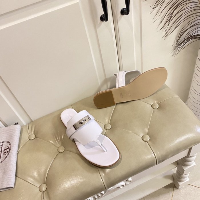 Hermes Womens Shoes Slippers Sandals Casual Fashion Sandals Luxury Brand with Original Box