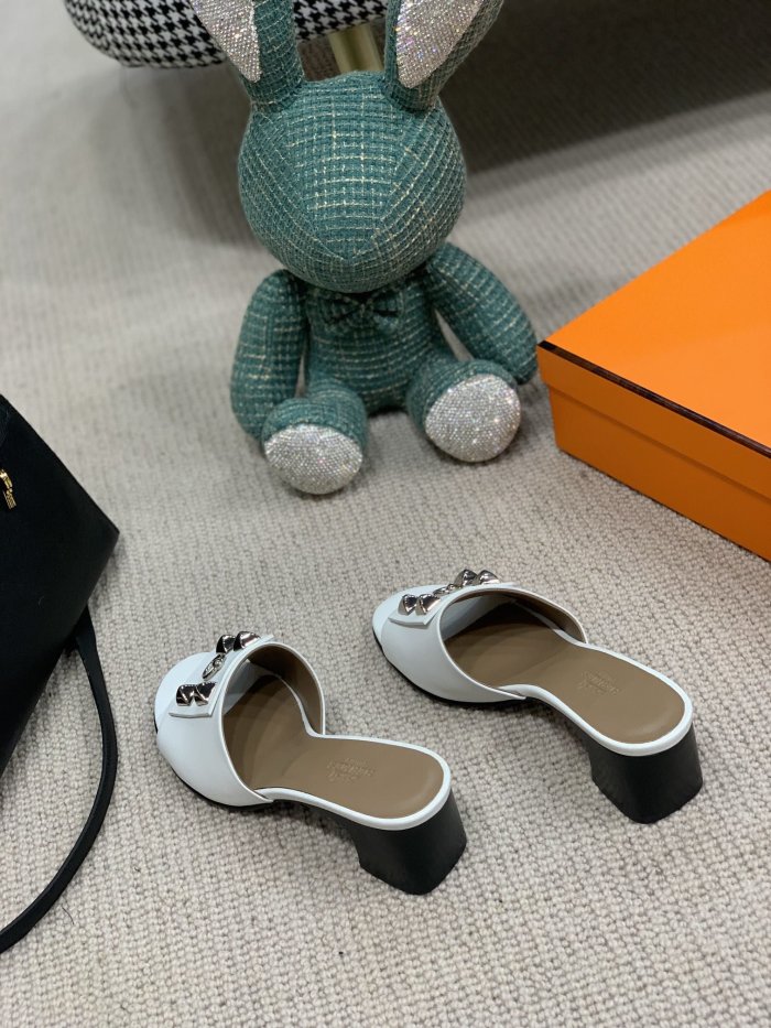 Hermes Womens Shoes Dreamy Slippers Sandals Casual Fashion Sandals Luxury Brand with Original Box