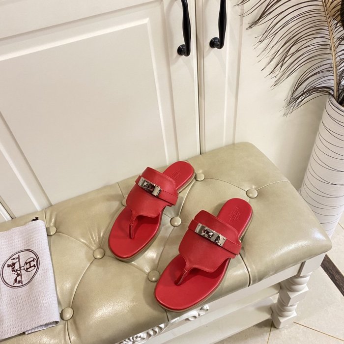 Hermes Womens Shoes Slippers Sandals Casual Fashion Sandals Luxury Brand with Original Box