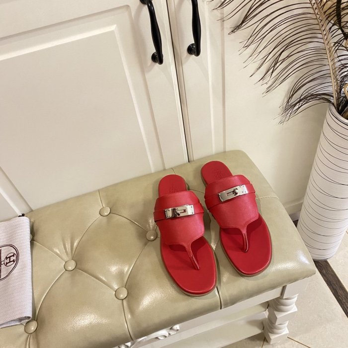 Hermes Womens Shoes Slippers Sandals Casual Fashion Sandals Luxury Brand with Original Box