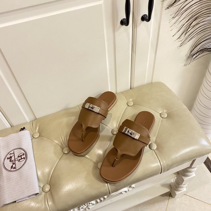 Hermes Womens Shoes Slippers Sandals Casual Fashion Sandals Luxury Brand with Original Box