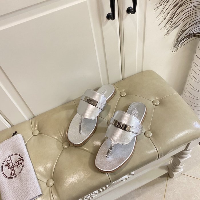 Hermes Womens Shoes Slippers Sandals Casual Fashion Sandals Luxury Brand with Original Box
