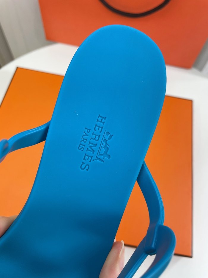 Hermes Womens Shoes Egerie Slippers Sandals Casual Fashion Sandals Luxury Brand with Original Box