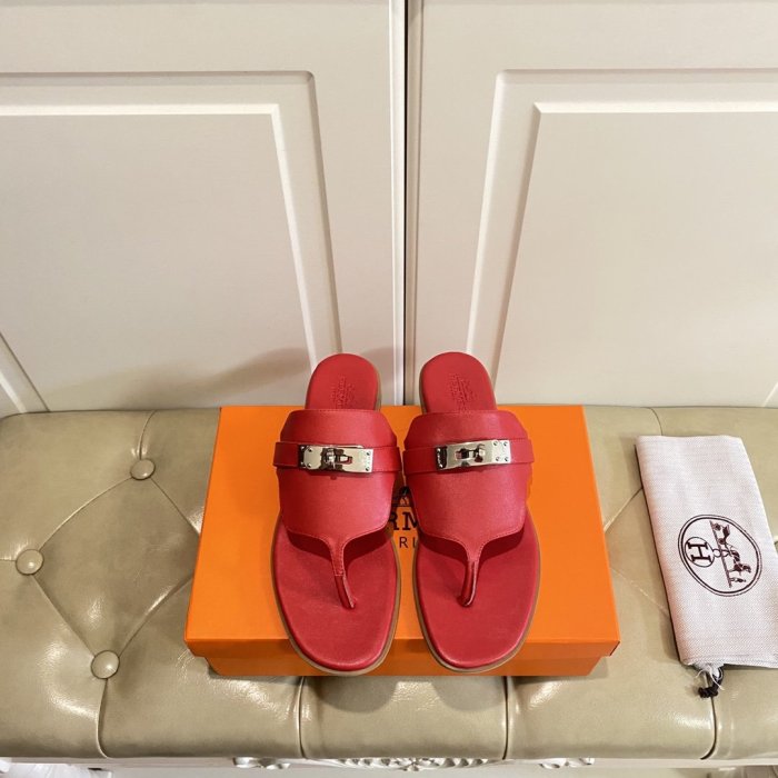 Hermes Womens Shoes Slippers Sandals Casual Fashion Sandals Luxury Brand with Original Box