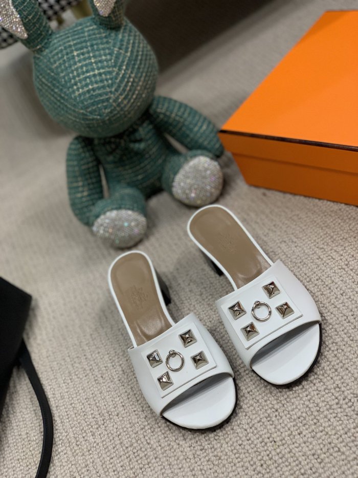 Hermes Womens Shoes Dreamy Slippers Sandals Casual Fashion Sandals Luxury Brand with Original Box