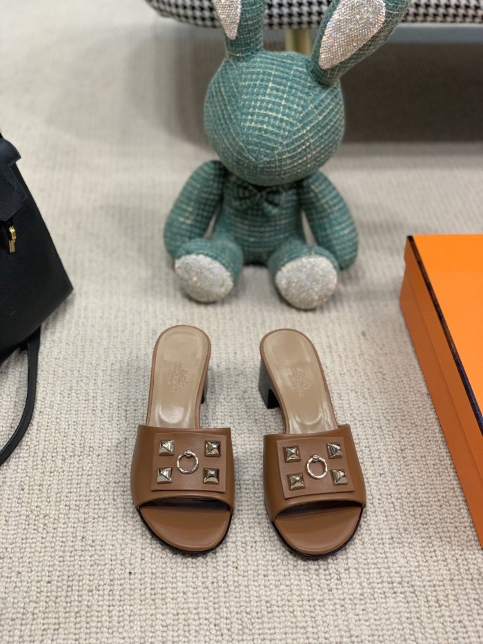 Hermes Womens Shoes Dreamy Slippers Sandals Casual Fashion Sandals Luxury Brand with Original Box