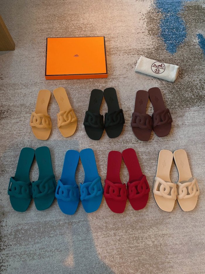 Hermes Womens Shoes Extra Slippers Sandals Casual Fashion Sandals Luxury Brand with Original Box