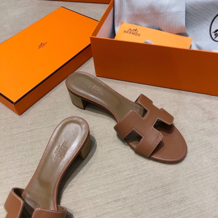 Hermes Womens Shoes Oasis Slippers Sandals Casual Fashion Sandals Luxury Brand with Original Box