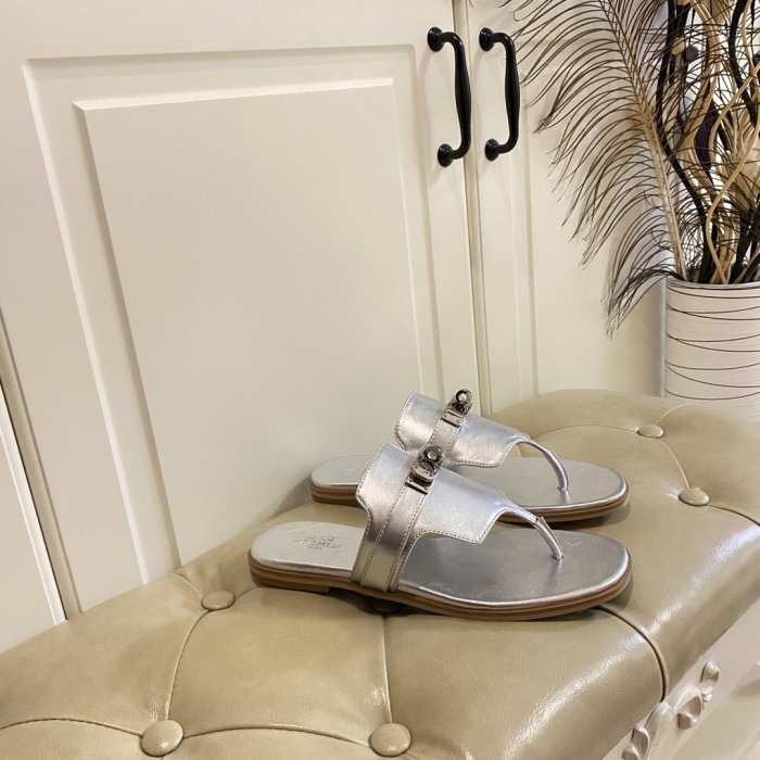 Hermes Womens Shoes Slippers Sandals Casual Fashion Sandals Luxury Brand with Original Box