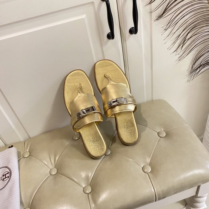Hermes Womens Shoes Slippers Sandals Casual Fashion Sandals Luxury Brand with Original Box