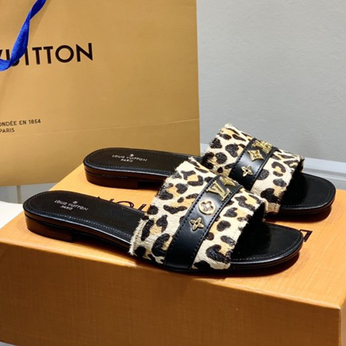 Louis Vuitton Womens Shoes Sandals Slippers Leather Design Luxury Brand Fashion Sandals with Original Box