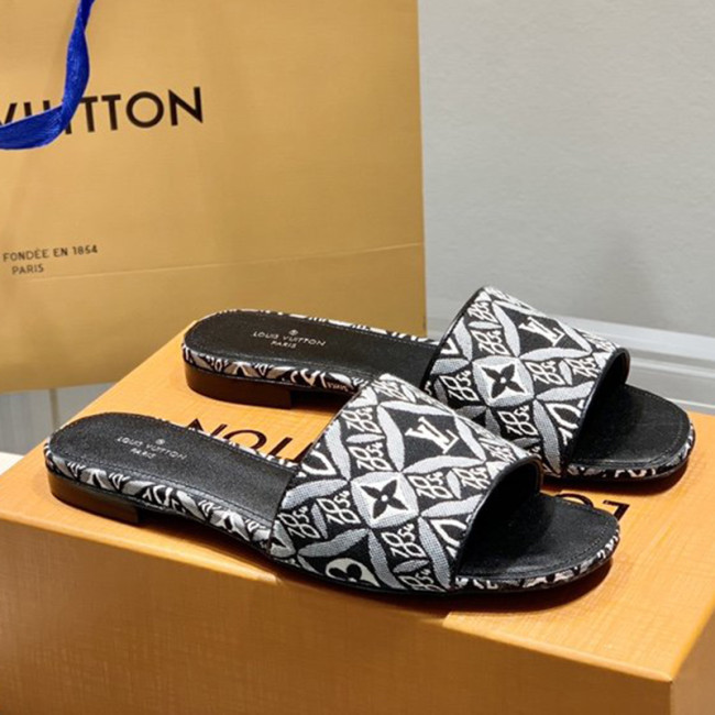 Louis Vuitton Womens Shoes Sandals Slippers Leather Design Luxury Brand Fashion Sandals with Original Box