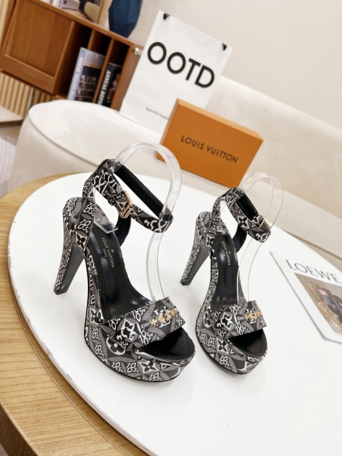 Louis Vuitton Womens Shoes Sandals Slippers Leather Design Luxury Brand Fashion Sandals with Original Box