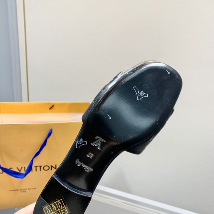 Louis Vuitton Womens Shoes Sandals Slippers Leather Design Luxury Brand Fashion Sandals with Original Box
