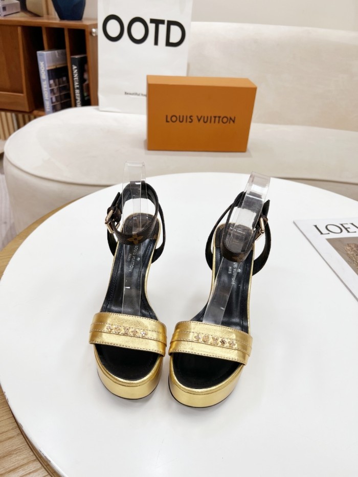 Louis Vuitton Womens Shoes Sandals Slippers Leather Design Luxury Brand Fashion Sandals with Original Box