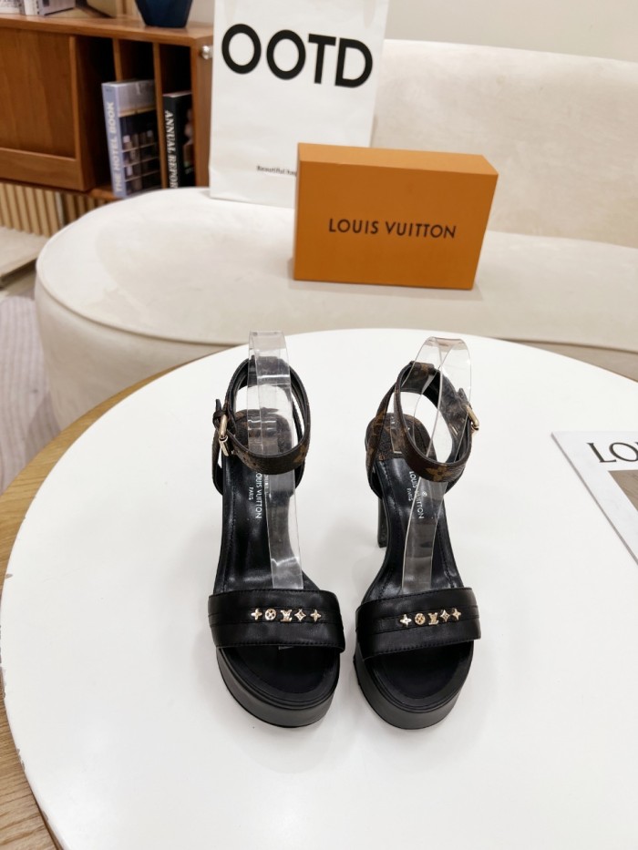 Louis Vuitton Womens Shoes Sandals Slippers Leather Design Luxury Brand Fashion Sandals with Original Box