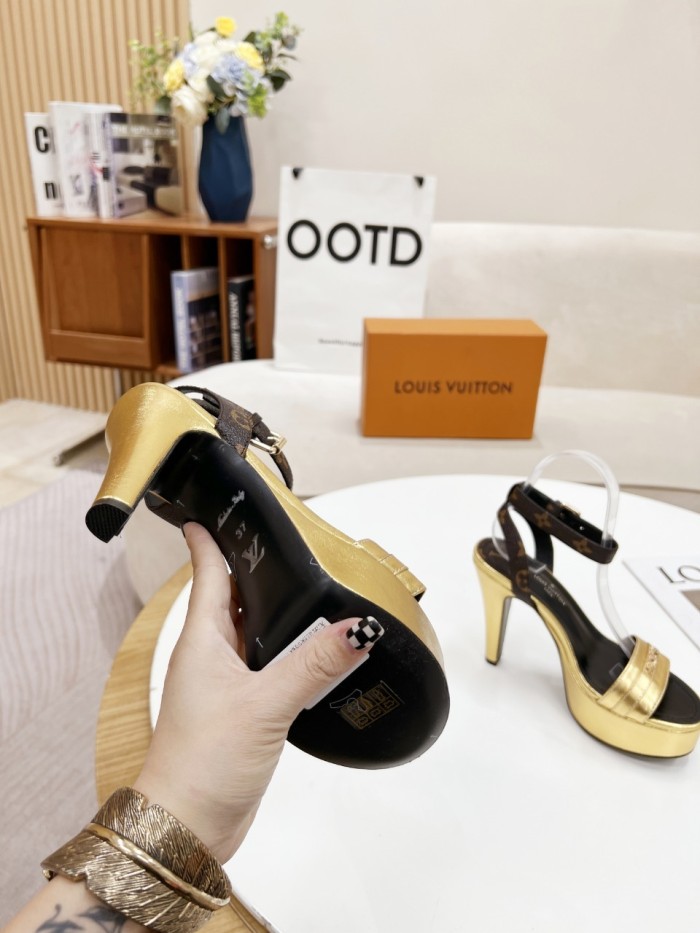 Louis Vuitton Womens Shoes Sandals Slippers Leather Design Luxury Brand Fashion Sandals with Original Box