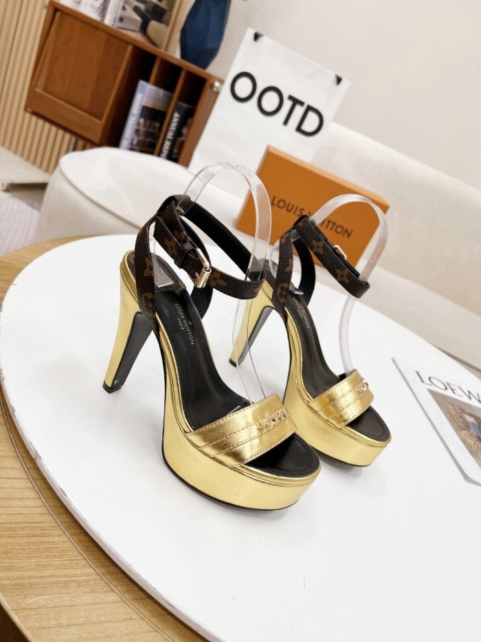 Louis Vuitton Womens Shoes Sandals Slippers Leather Design Luxury Brand Fashion Sandals with Original Box