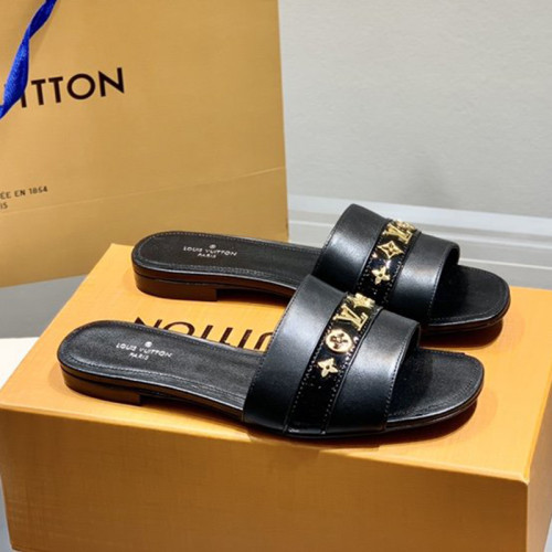 Louis Vuitton Womens Shoes Sandals Slippers Leather Design Luxury Brand Fashion Sandals with Original Box