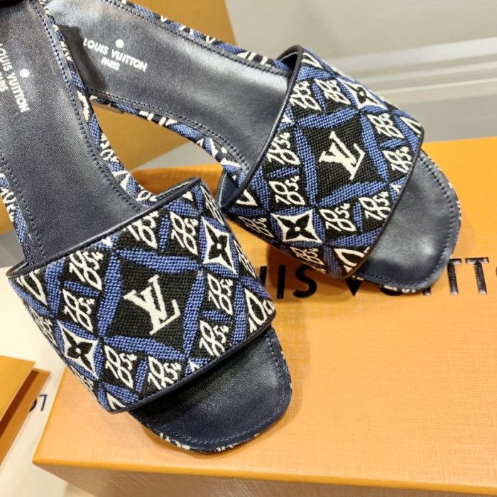 Louis Vuitton Womens Shoes Sandals Slippers Leather Design Luxury Brand Fashion Sandals with Original Box