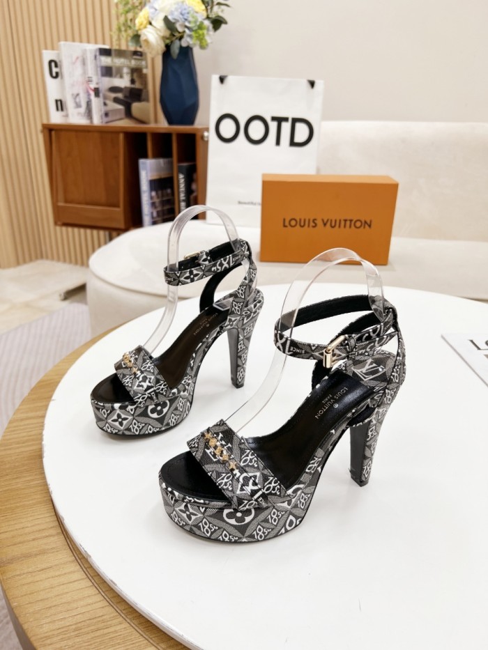 Louis Vuitton Womens Shoes Sandals Slippers Leather Design Luxury Brand Fashion Sandals with Original Box