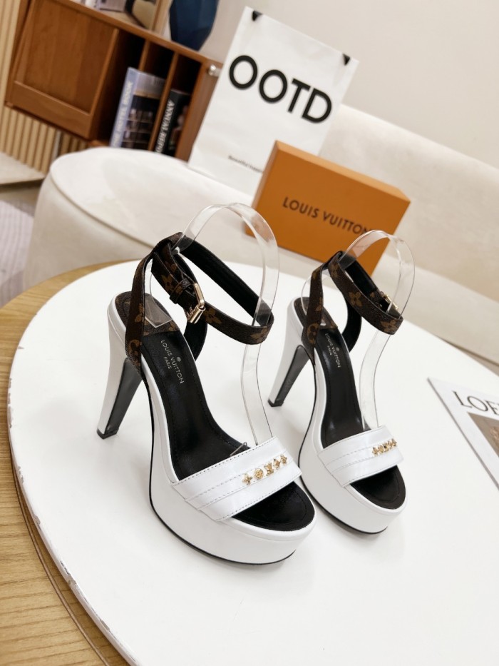 Louis Vuitton Womens Shoes Sandals Slippers Leather Design Luxury Brand Fashion Sandals with Original Box