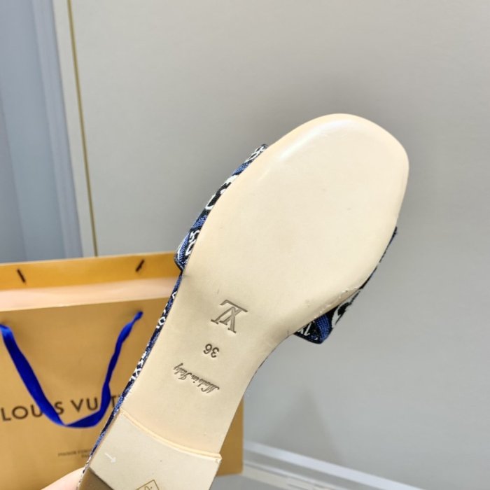 Louis Vuitton Womens Shoes Sandals Slippers Leather Design Luxury Brand Fashion Sandals with Original Box